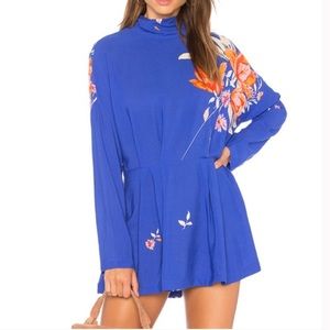 - Free People Gemma tunic, tieback, long sleeve, spring festival mini dress